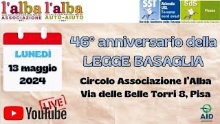 46° Anniversario della Legge Basaglia al Circolo lAlba [upl. by Ibmat]