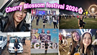 CHERRY BLOSSOM FESTIVAL 2024 VLOG🌸Fun day with sisters💃🥳cherryblossom2024 festival vlogsisters [upl. by Langbehn]