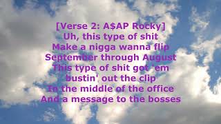 ASAP Rocky Lyrics quotEverydayquot feat Rod Stewart Miguel Mark Ronson [upl. by Brawner]