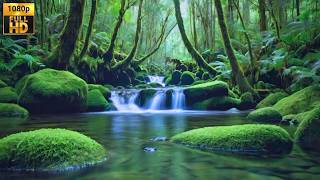 Music Relaxation With Waterfall Mountain forest  Natural Sound Easy Way to Sleep [upl. by Bicknell]