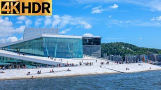 Oslo Opera House Relaxing Walking Tour Norway 2022  National Theatre Ballet Walk FULL 4K HD [upl. by Blaine]