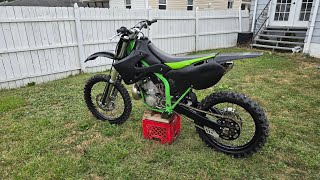 2000 Kx250 Start up amp Idle [upl. by Ellevehs783]