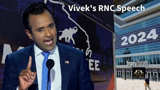 Viveks 2024 RNC Speech Claims Republicans Do Care About The Black Community [upl. by Annirtak610]