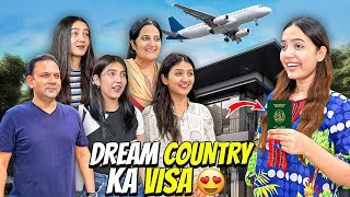 Dream Country Ka Visa Mill Gaya🤩✈️Ghar Waly Khushi Sy Excited😍Sistrology [upl. by Ashien762]