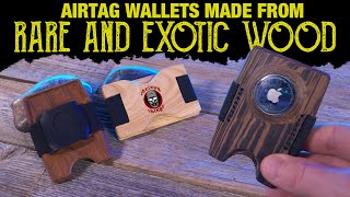 Are these the BEST Apple AirTag wallets HalfCircle Rare amp Exotic Wood Wallets [upl. by Agnew]