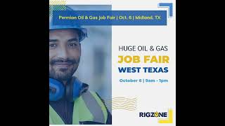 Permian Oil amp Gas Job Fair  October 6 2022 texasjobs [upl. by Royce374]