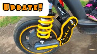 Ninebot Max front and rear suspension update  feat Sharkset [upl. by Shalna]