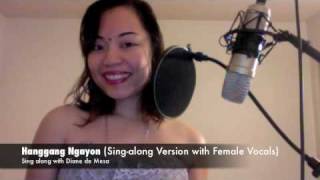 Hanggang Ngayon SingAlong with Female  Diane de Mesa [upl. by Einallem]