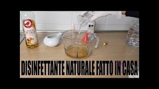 Disinfettante naturale fai da te con aceto e acqua ossigenata per pulire la cucina e la casa [upl. by Noelc]