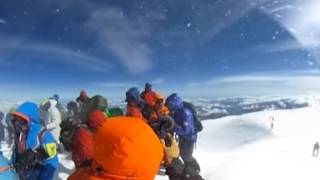 Ranulph Fiennes  360˚ from the top of Mount Elbrus [upl. by Meggie]