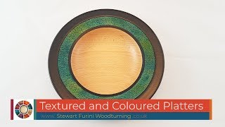 Coloured Textured Beech Platter Rim [upl. by Leoni507]