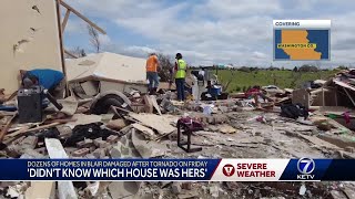 Didnt know which house was hers Dozens of homes in Blair damaged after tornado [upl. by Senn601]