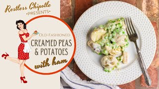 Creamed Peas amp Potatoes Side Dishes RestlessChipotle [upl. by Nannaihr877]