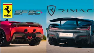 Ferrari SF90 vs RIMAC Nevera [upl. by Reyna]