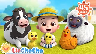 Old MacDonald Had a Farm 2  Farm Animals Song  More LiaChaCha Kids Songs amp Nursery Rhymes [upl. by Kyte]