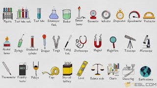 Laboratory Equipment Vocabulary Words List in English [upl. by Hofmann]