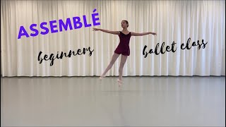 httpswwwprimaballetclasscom Assemblé  Centre  Beginners [upl. by Stanhope]