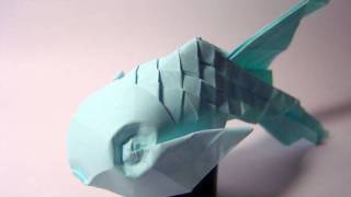 Origami Scaled Fish  not a tutorial [upl. by Peisch]