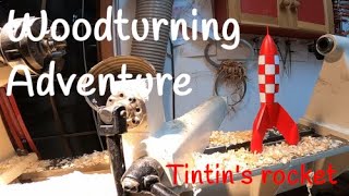 Woodturning  Tintins rocket [upl. by Anitrak]