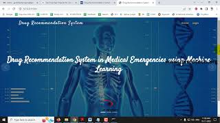 Drug Recommendation System in Medical Emergencies using Machine Learning  Python IEEE Project [upl. by Iver589]