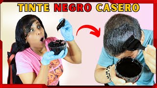 COMO MATIZAR las CANAS con este TINTE NEGRO CASERO  Como TEÑIR la CANAS desde la PRIMERA APLICACIÓN [upl. by Clover]