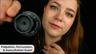 Palpation Percussion amp Auscultation Exam Anatomy Sticky Stethoscope 🩺 ASMR Medical RP [upl. by Joselyn456]