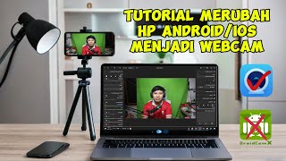 Tutorial Merubah HP AndroidIOS Jadi Webcam untuk Streaming Zoom Discord dll  Free Download [upl. by Clerissa146]