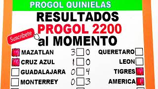 Progol 2200 Resultados al Momento DOMINGO 29  Progol 2200 Resultados  progol2200  progol2201 [upl. by Eeima]