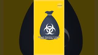 ⚠️💉 Don’t mix medical waste with regular trash amwoodonatureinspiredmedicalwastemanagement [upl. by Cheffetz]