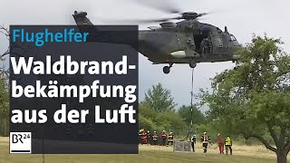 FlughelferAusbildung Waldbrandbekämpfung aus der Luft  BR24 [upl. by Llertrac739]