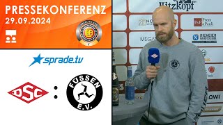 29092024  Pressekonferenz  Deggendorfer SC vs EV Füssen [upl. by Beedon972]