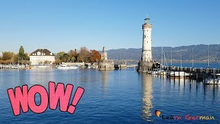 Places to see  Lindau Insel  Bodensee  Germany  Learn German [upl. by Yoj971]