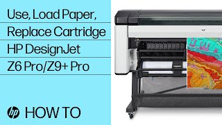 How to Use the HP DesignJet Z6 Pro Z9 Pro 64in Printers  HP Printers  HP Support [upl. by Winson]