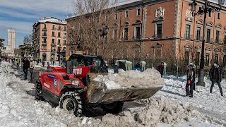 Madrid recupera progresivamente el control de la Comunidad tras el paso del temporal Filomena [upl. by Wrigley]