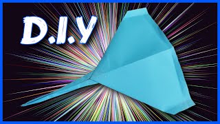 Comment faire un AVION en PAPIER planeur avec 2 FEUILLES  La FLÉCHETTE DOUBLE [upl. by Arodoet]