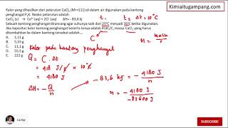 SOAL UTBK KIMIA 2021 TOPIK TERMOKIMIA [upl. by Nixon753]