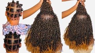 How to micro twist on short hair with curly Passion twist minitwist microtwists twostrandtwist [upl. by Dela539]