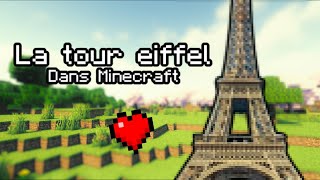 Construire la TOUR EIFFEL dans MINECRAFT ma ville 3 [upl. by Yanffit880]