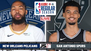 New Orleans Pelicans Vs San Antonio Spurs  NBA LIVE TODAY 2024 Full Game Scoreboard [upl. by Niela424]