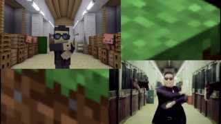 Minecraft Style vs Gangnam Style [upl. by Happ]