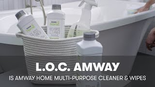 Amway Home™ LOC™ MultiPurpose Cleaner and Wipes  Amway [upl. by Glaser202]