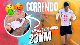 CORRI 23km PASSEI MUITO MAL VÍDEO COMPLETO [upl. by Ferullo]