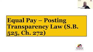 MD Labor  Wage Laws Webinar September 25 2024 [upl. by Garges418]