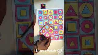 Shapes puzzle Colours and shapes matching game  Quick one minute game [upl. by Aziar926]