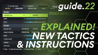 New Custom Tactics amp Instructions EXPLAINED in FIFA 22  Reach Your Potential With Various Combos [upl. by Inanaup]