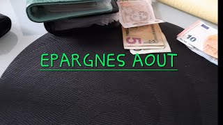 REMPLISSAGE DES EPARGNES AOUT 💰 💰💰 ❤🧡💛💚💙💜savings [upl. by Stucker]