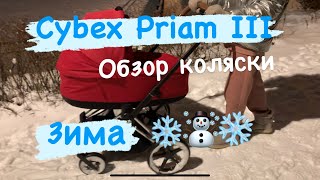 Коляска Cybex Priam III зимой  обзор [upl. by Yboj]