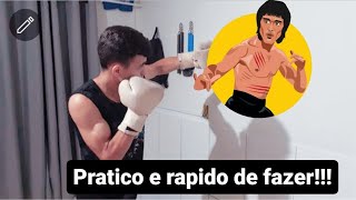 COMO FAZER EQUIPAMENTO PARA TREINAR LUTA BOXE KICKBOXING KUNG  FU [upl. by Enimrac]