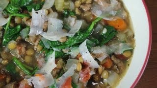 Crock Pot Sausage and Lentil Stew Recipe [upl. by Nawuq]