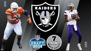 A Raider Nation Resurgence  Las Vegas Raiders 7 Round Mock Draft with trades nfl [upl. by Eldoree466]